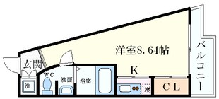 江坂駅 徒歩2分 7階の物件間取画像